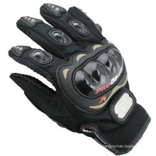 Professional Custom Protective Black Pro Biker Gloves High Quality Leather Motorcycle Gloves For Sale